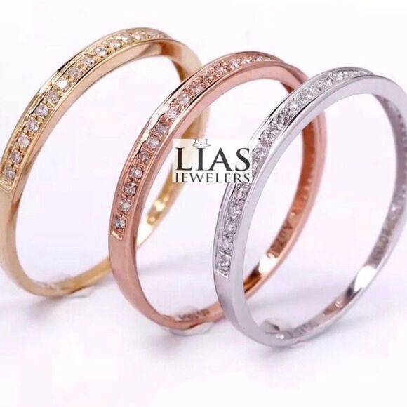 Jewelry - New 18k white yellow and rose gold wedding ring ( 3 rings total )